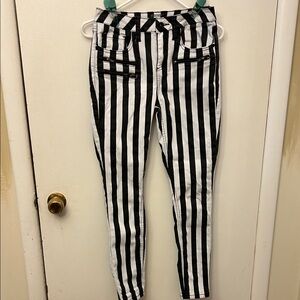 Hot Topic Jeans Striped Pants Size 3